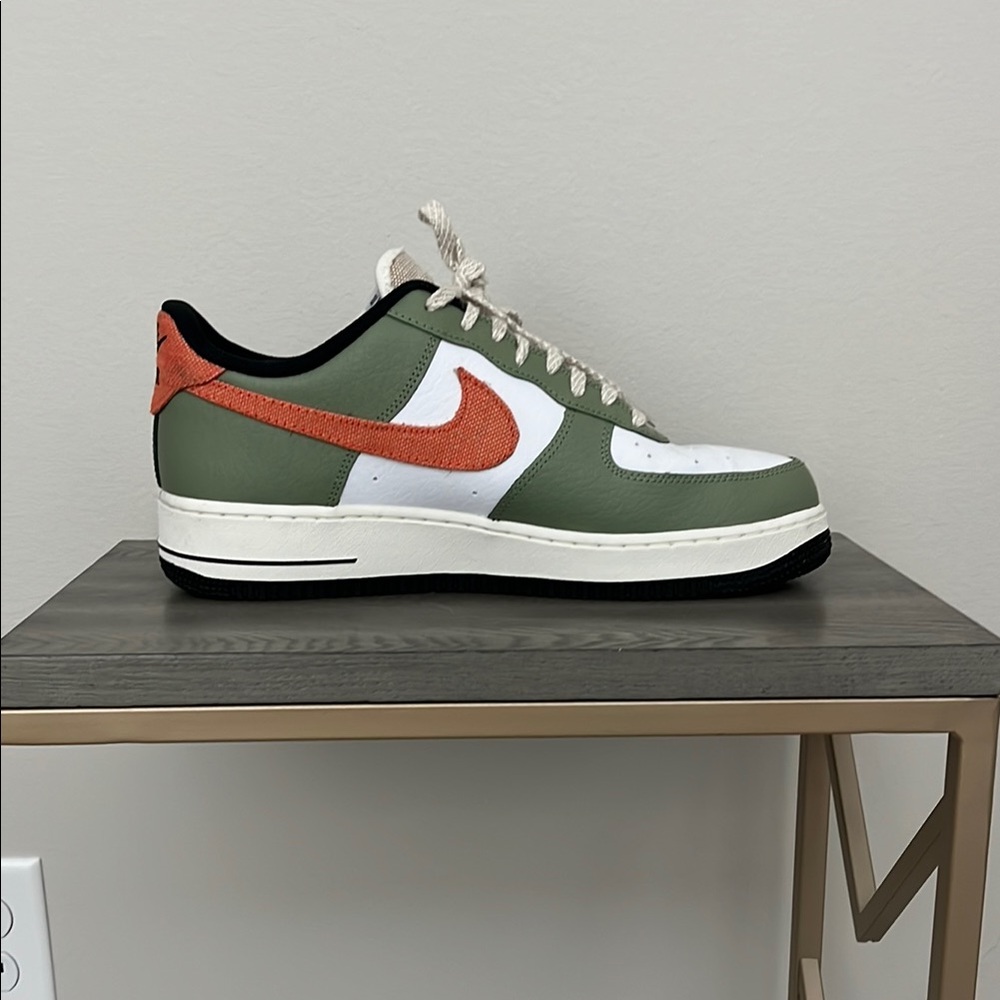 Nike Green and Orange Sneakers with Classic Design